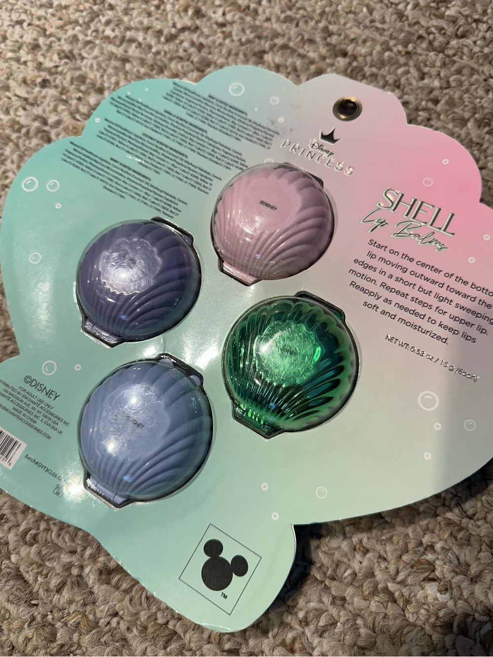 Disney Ariel Shell Lip Balm Set - Picture 5 of 5